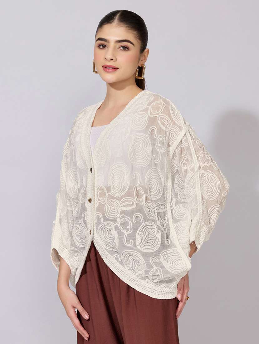 women self designed long sleeve top - 22396165 -  Standard Image - 3