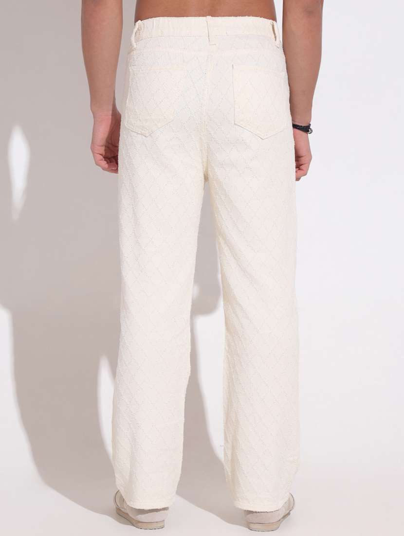 men plain mid rise full length jeans - 22396200 -  Standard Image - 3