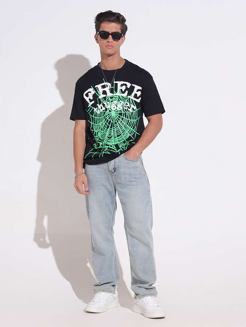 men printed short sleeve oversized t-shirt - 22396211 -  Standard Image - 5