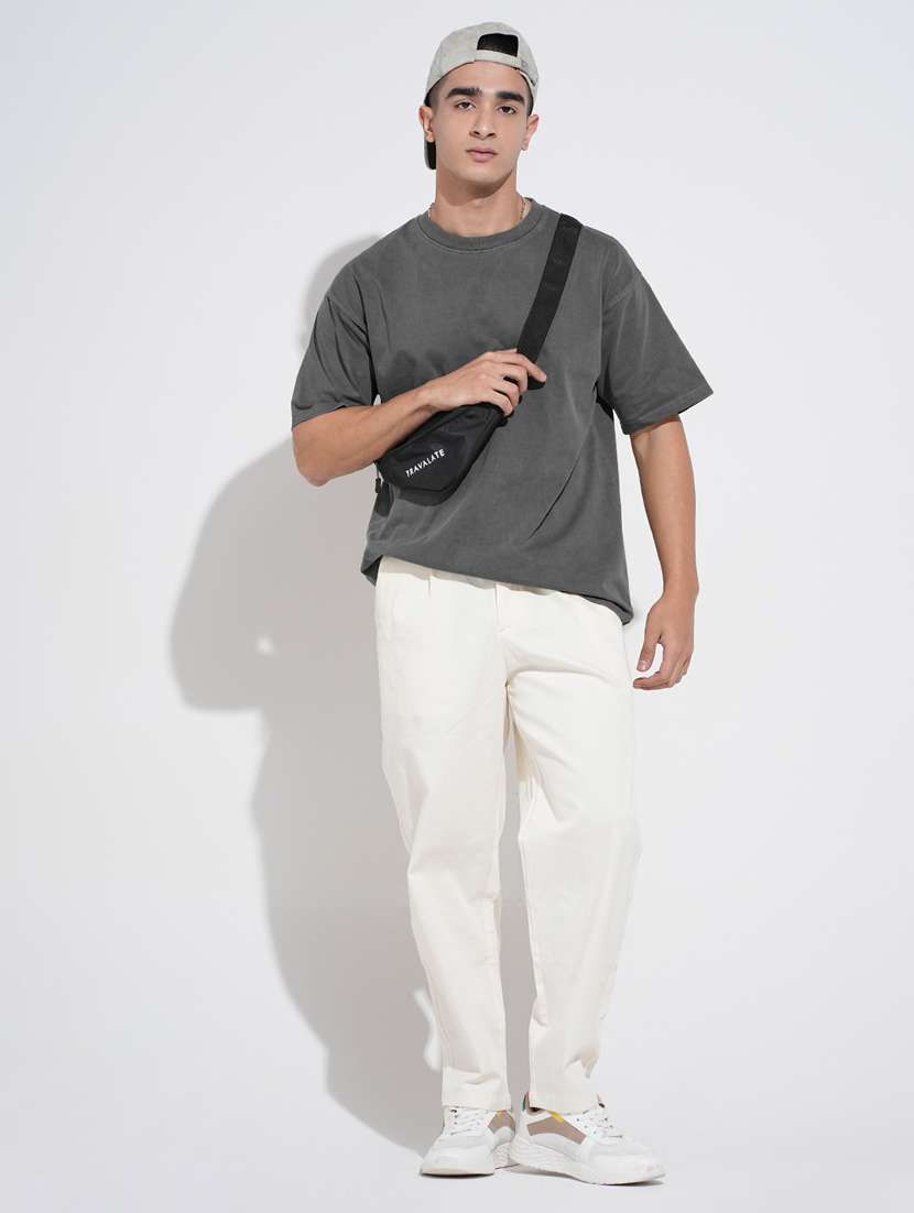 men solid short sleeve oversized t-shirt - 22396214 -  Standard Image - 5