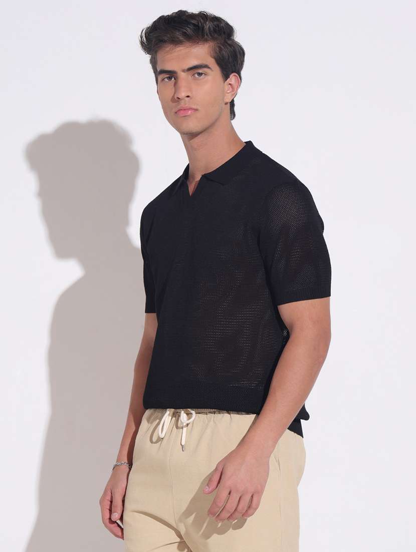 men self design short sleeve regular fit polo t-shirt - 22396217 -  Standard Image - 3