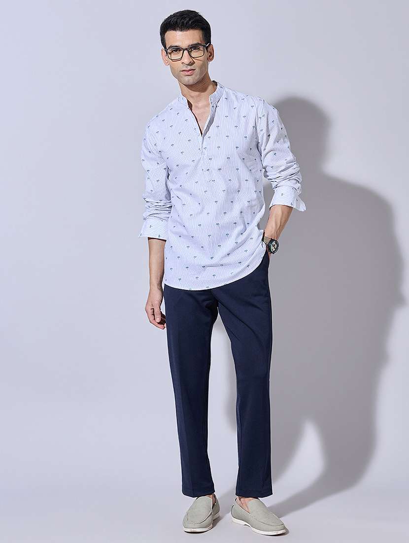 men printed long sleeve regular fit casual shirt - 22396268 -  Standard Image - 5