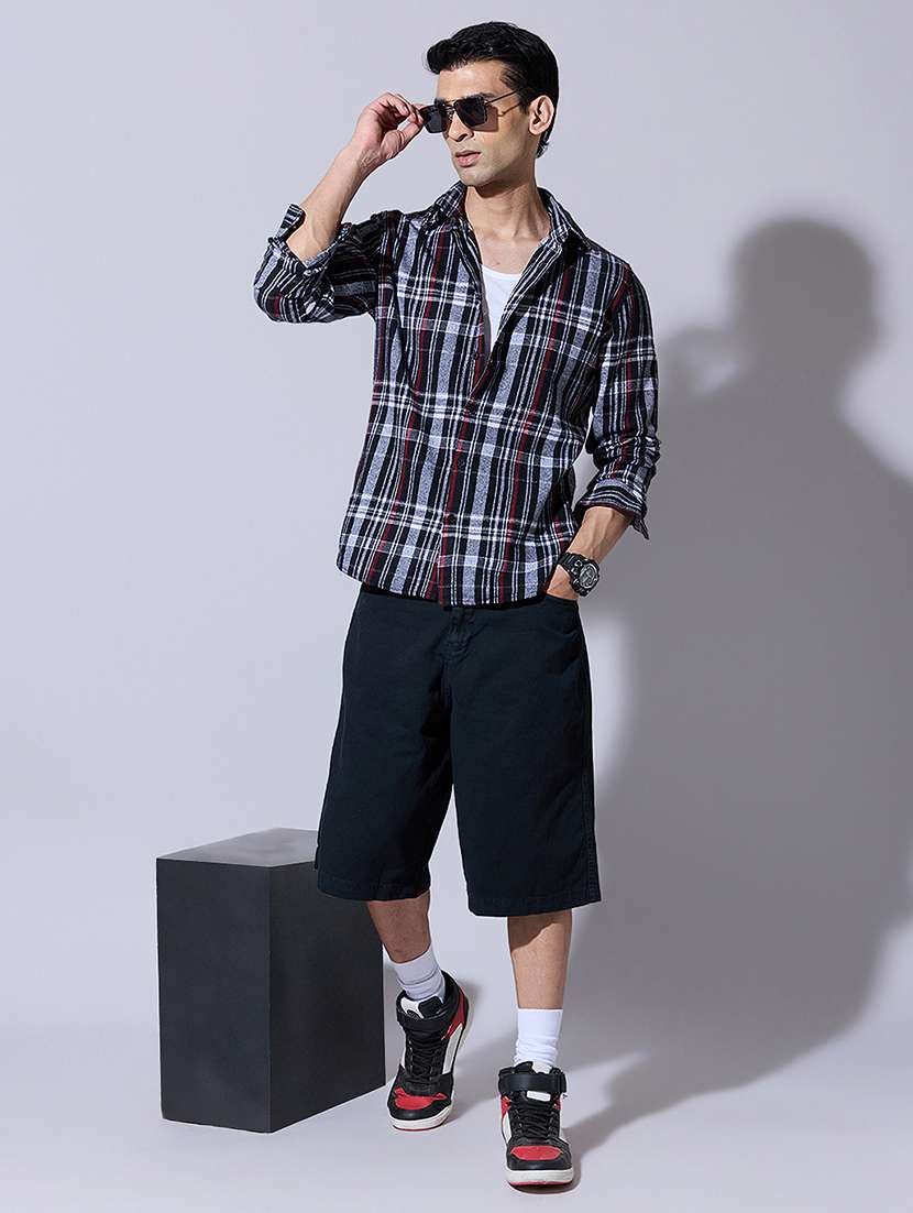 men checkered long sleeve regular fit casual shirt - 22396289 -  Standard Image - 5