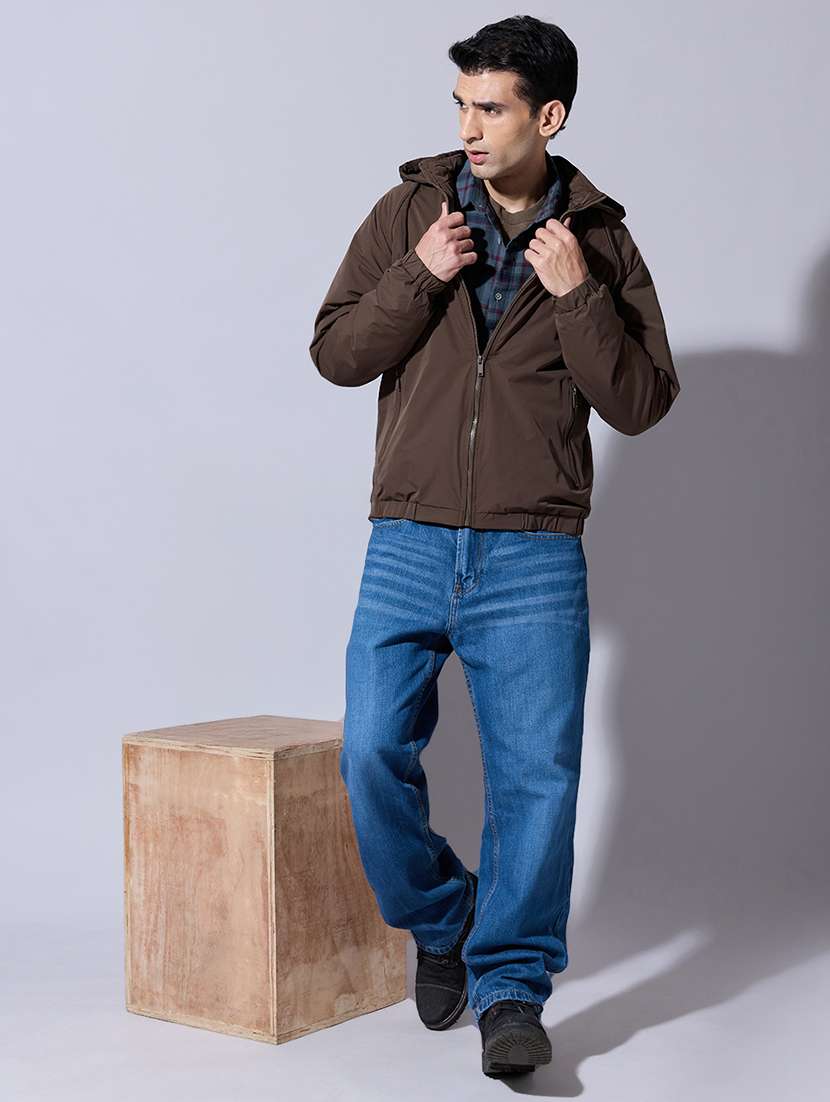 men solid long sleeve bomber jacket - 22396329 -  Standard Image - 5