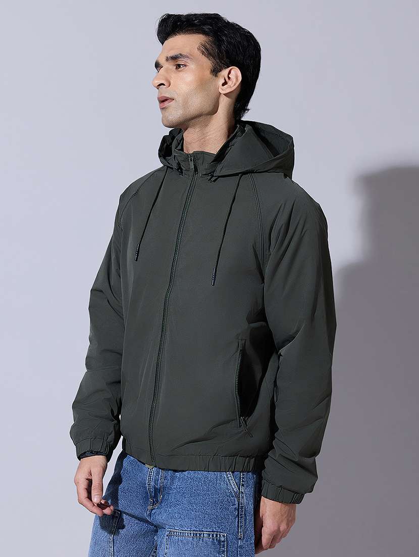 men solid long sleeve bomber jacket - 22396330 -  Standard Image - 3