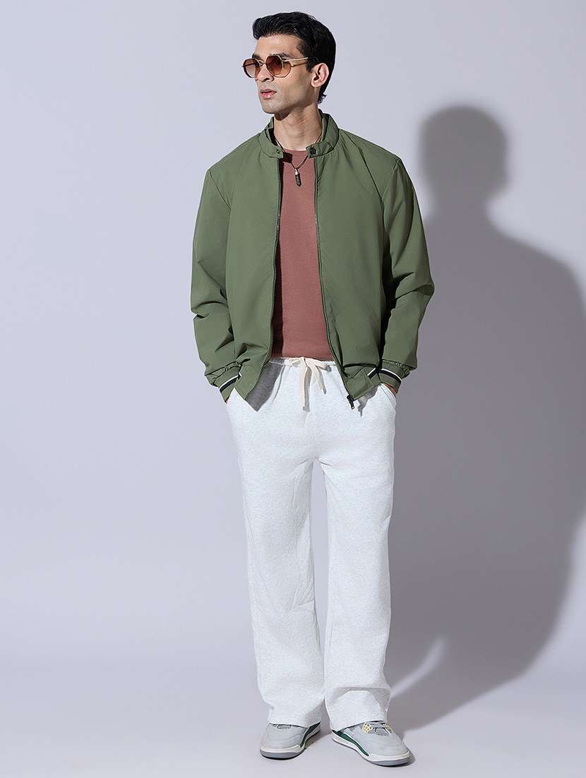 men solid long sleeve bomber jacket - 22396334 -  Standard Image - 5