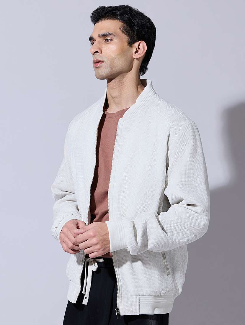 men solid long sleeve bomber jacket - 22396339 -  Standard Image - 3