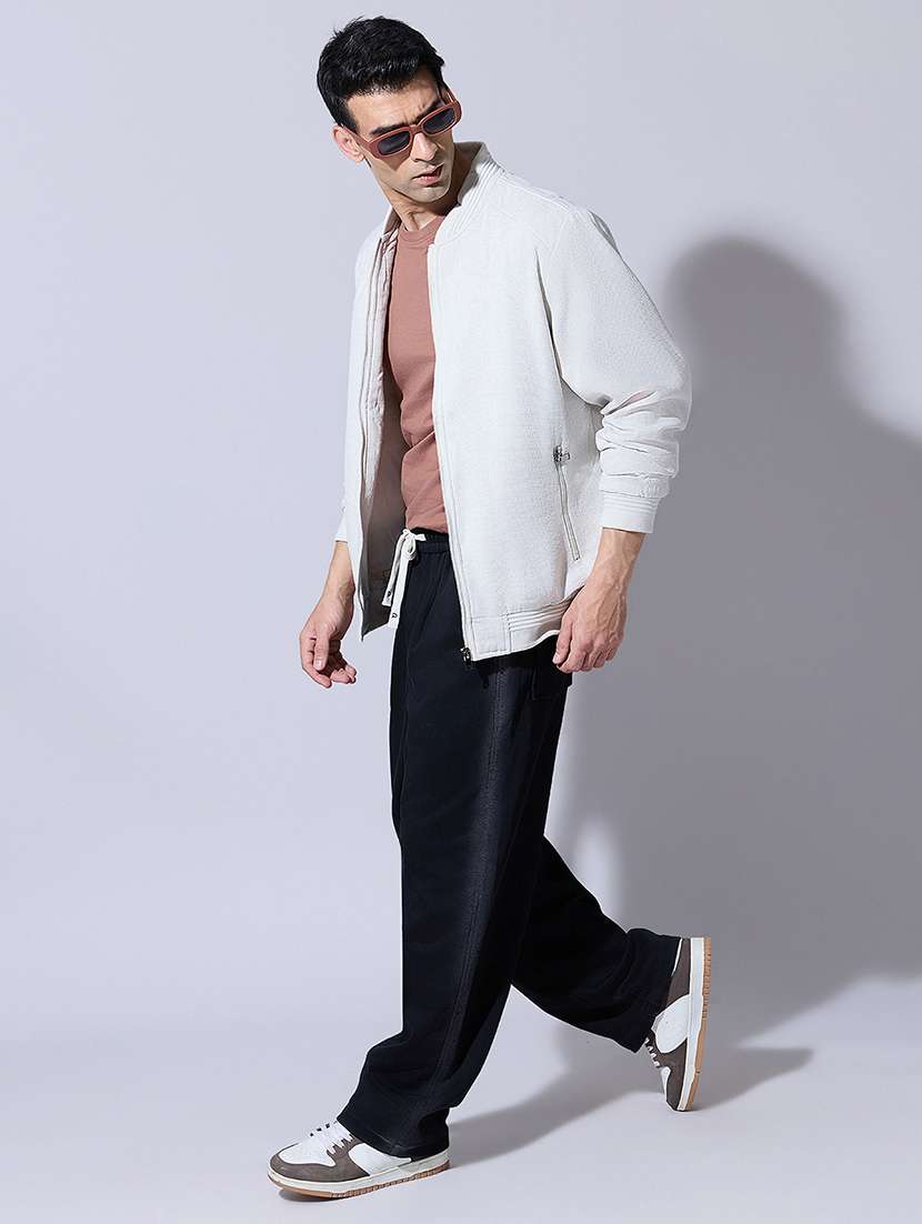 men solid long sleeve bomber jacket - 22396339 -  Standard Image - 5