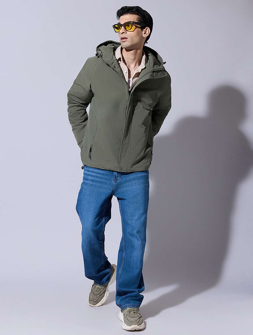 men solid long sleeve bomber jacket - 22396344 -  Standard Image - 5