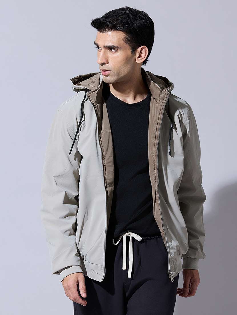 men solid long sleeve reversible bomber jacket - 22396347 -  Standard Image - 5