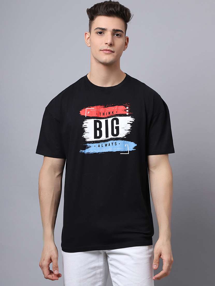 men typographic short sleeve oversized t-shirt