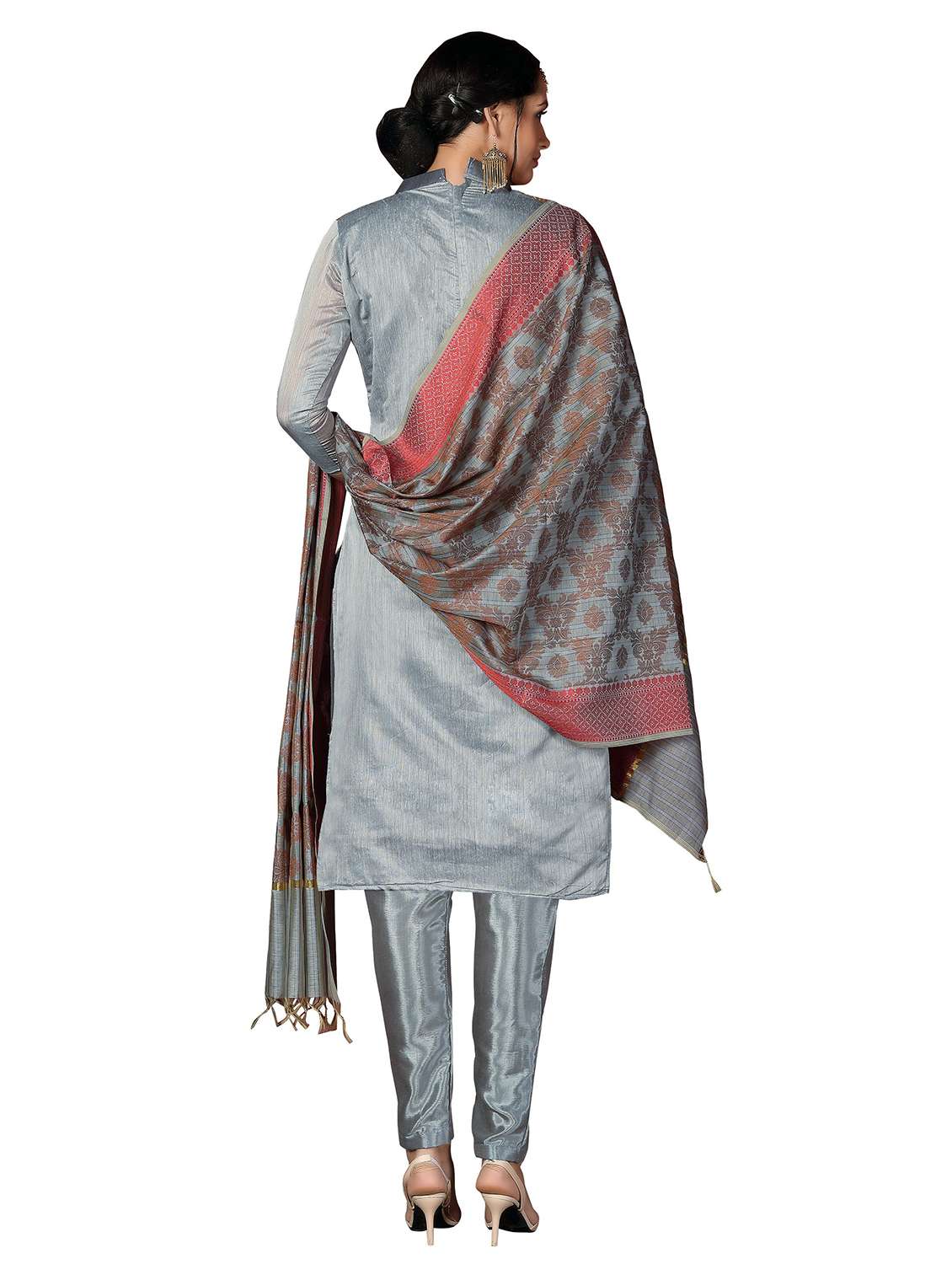 women self design unstitched suit set - 22396935 -  Standard Image - 3