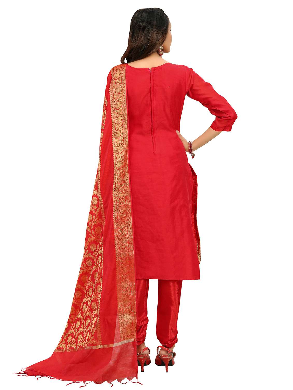women self design unstitched suit set - 22396979 -  Standard Image - 3