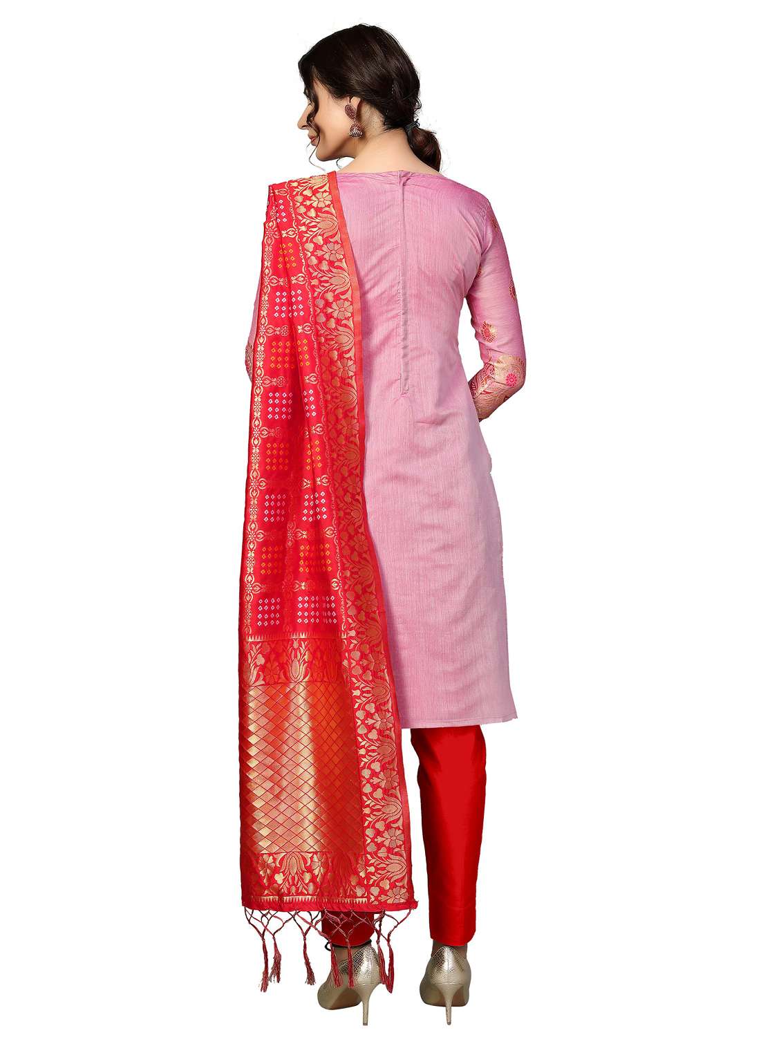 women self design unstitched suit set - 22396980 -  Standard Image - 3