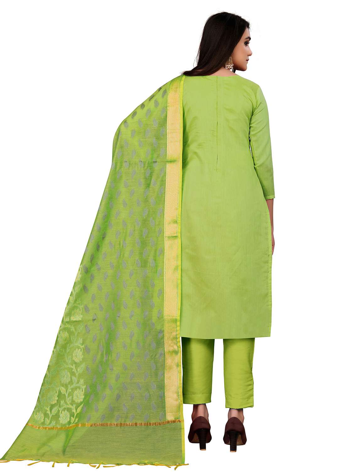 women self design unstitched suit set - 22397067 -  Standard Image - 3