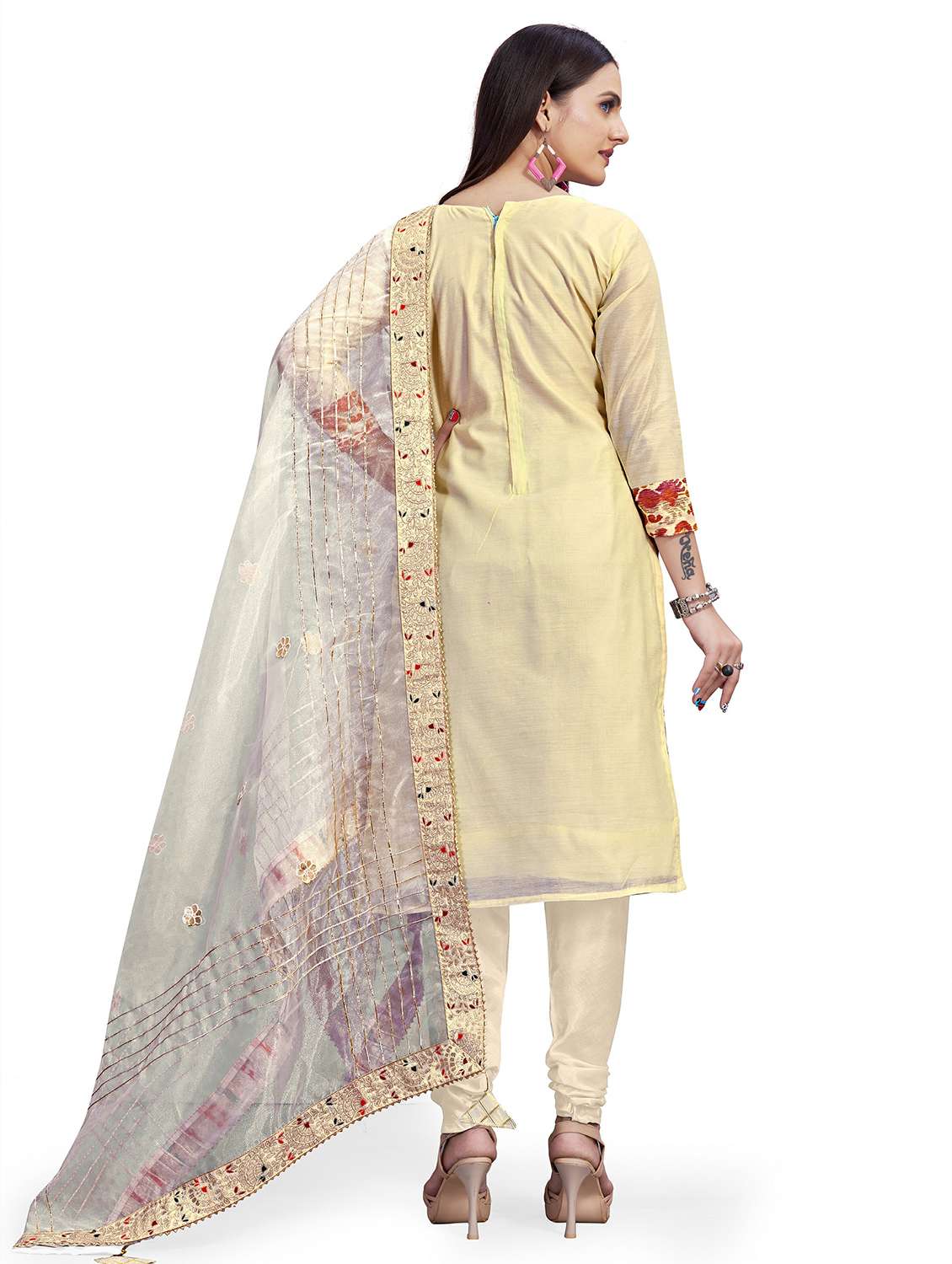 women printed unstitched suit set - 22397135 -  Standard Image - 3