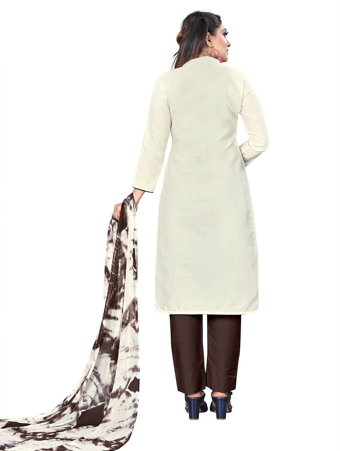 women printed unstitched suit set - 22397218 -  Standard Image - 3