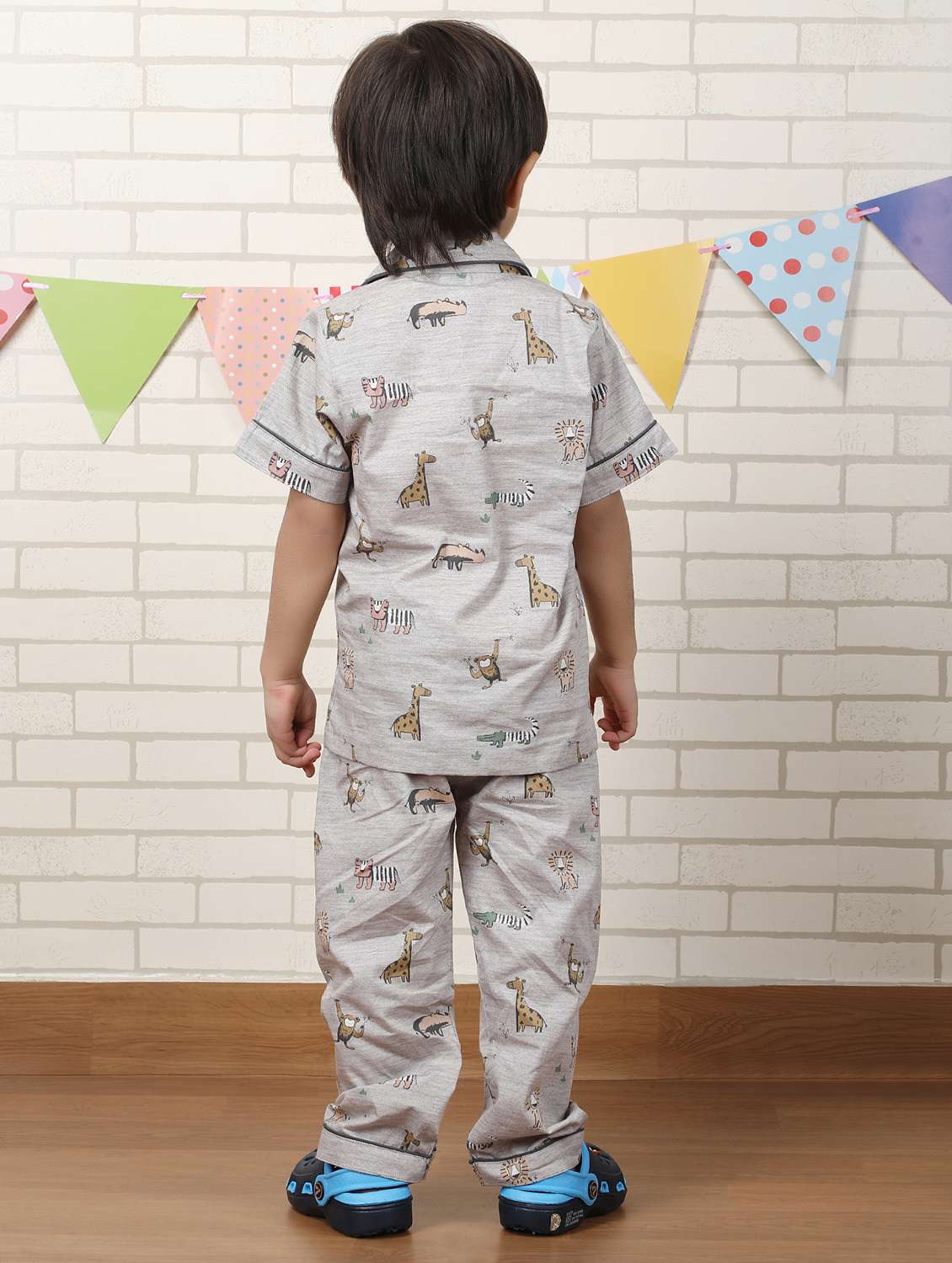 kids printed nightwear pyjama set - 22397286 -  Standard Image - 3