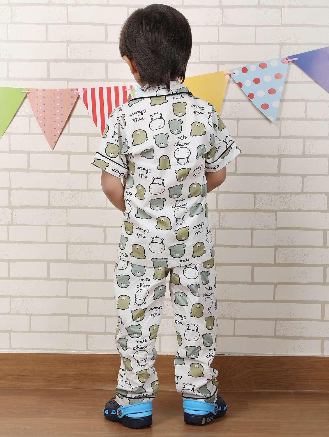 kids printed nightwear pyjama set - 22397290 -  Standard Image - 3