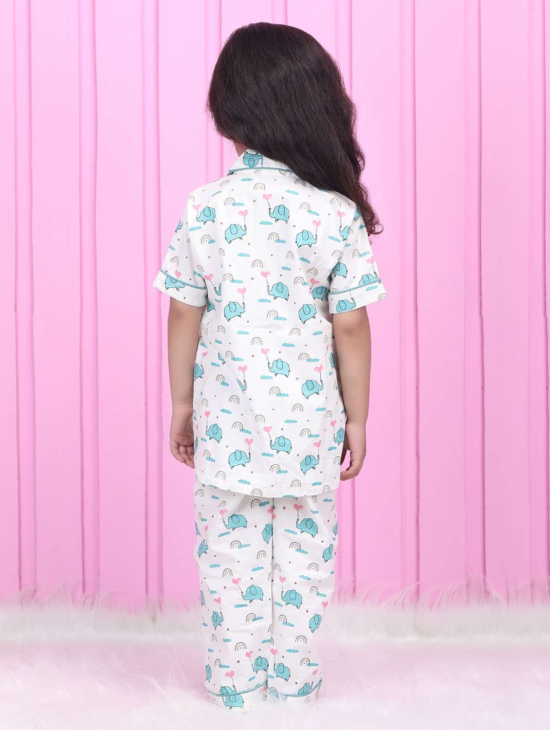 kids printed nightwear pyjama set - 22397299 -  Standard Image - 3