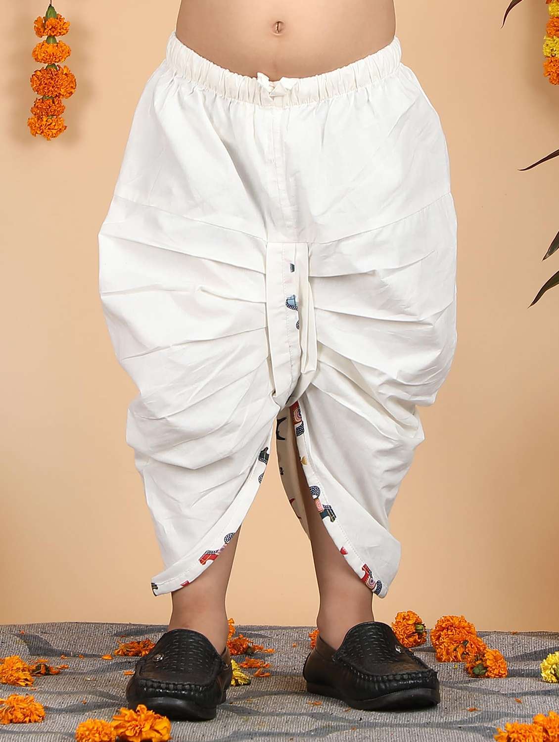 boys printed long sleeve kurta and dhoti set - 22397353 -  Standard Image - 3