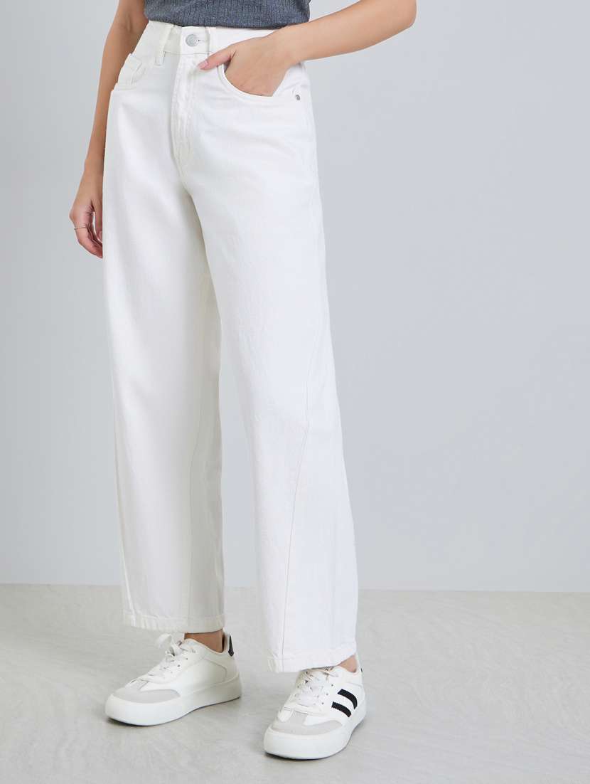 women soldi high rise straight jean