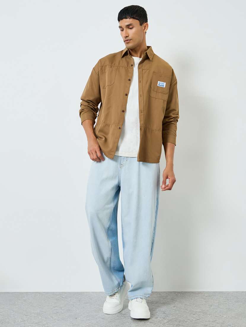 men washed mid rise full length relaxed fit jeans - 22397965 -  Standard Image - 3