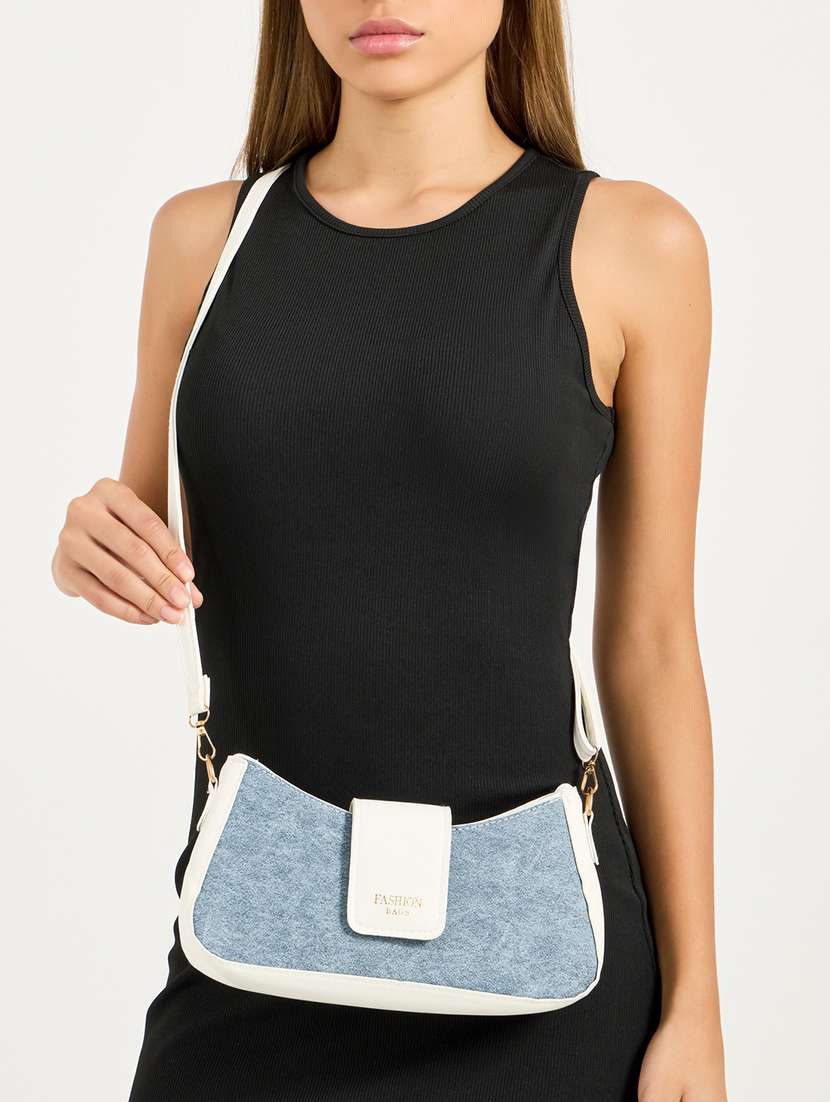 women solid sling bag with adjustable strap - 22397973 -  Standard Image - 5