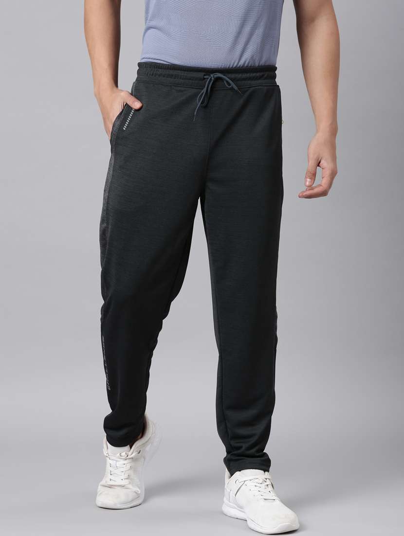 men side taped mid rise full length track pant