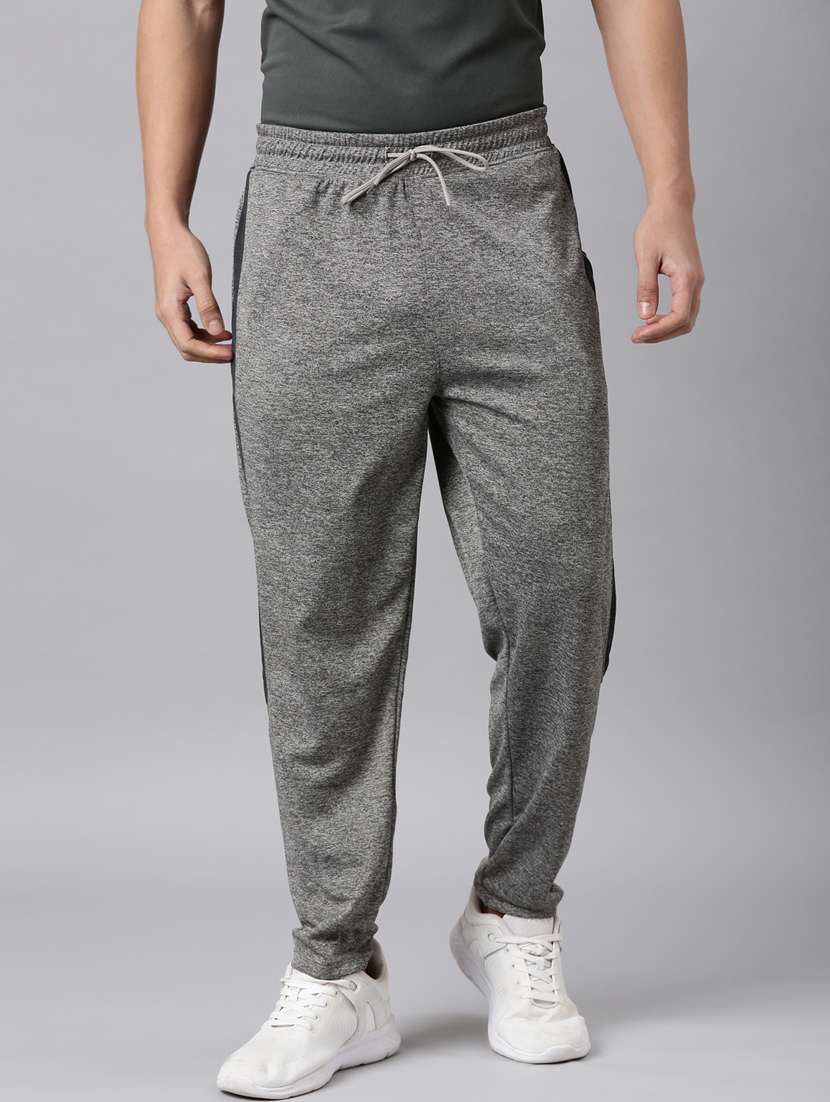 men side taped mid rise full length track pant