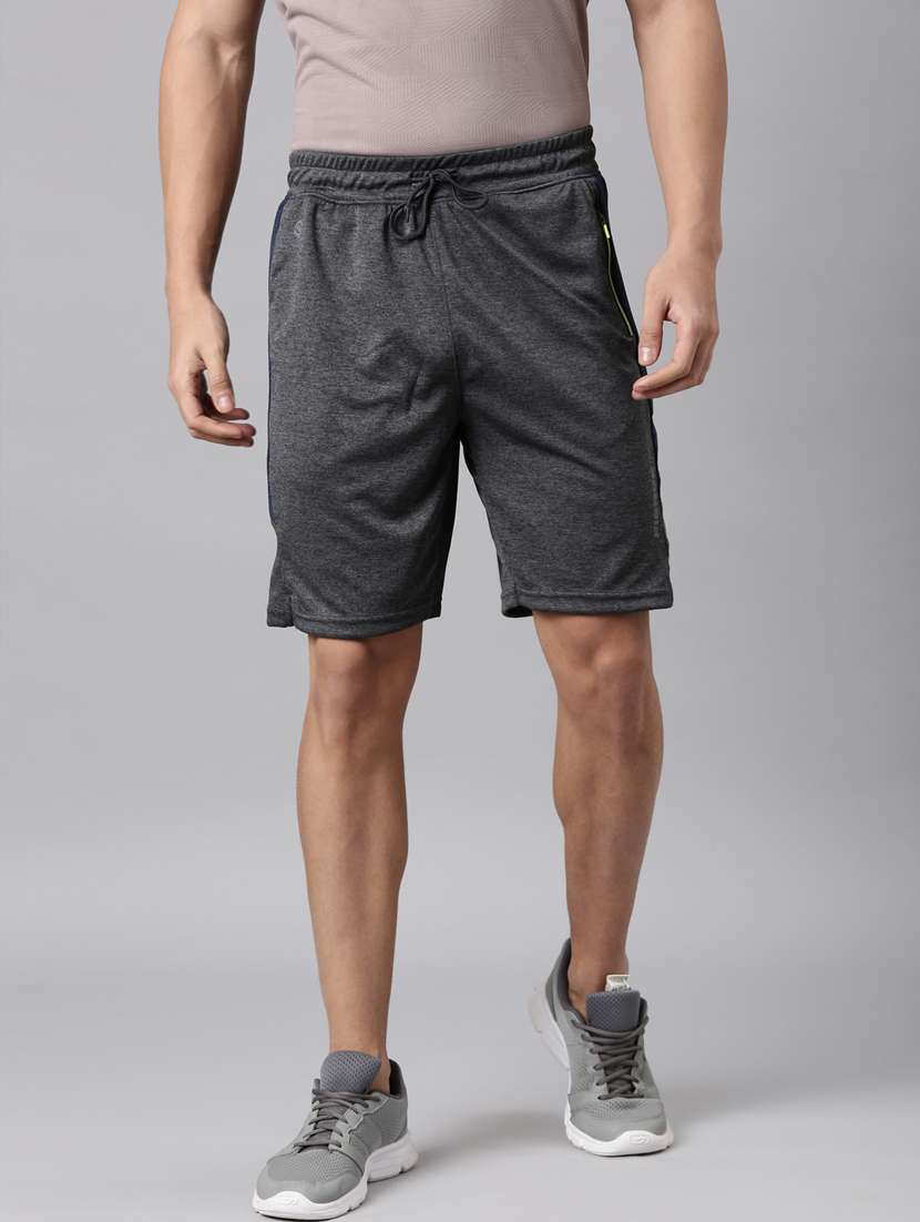 men side taped mid rise sport shorts