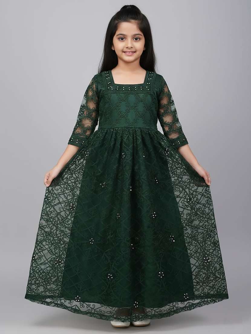  girl net party gown