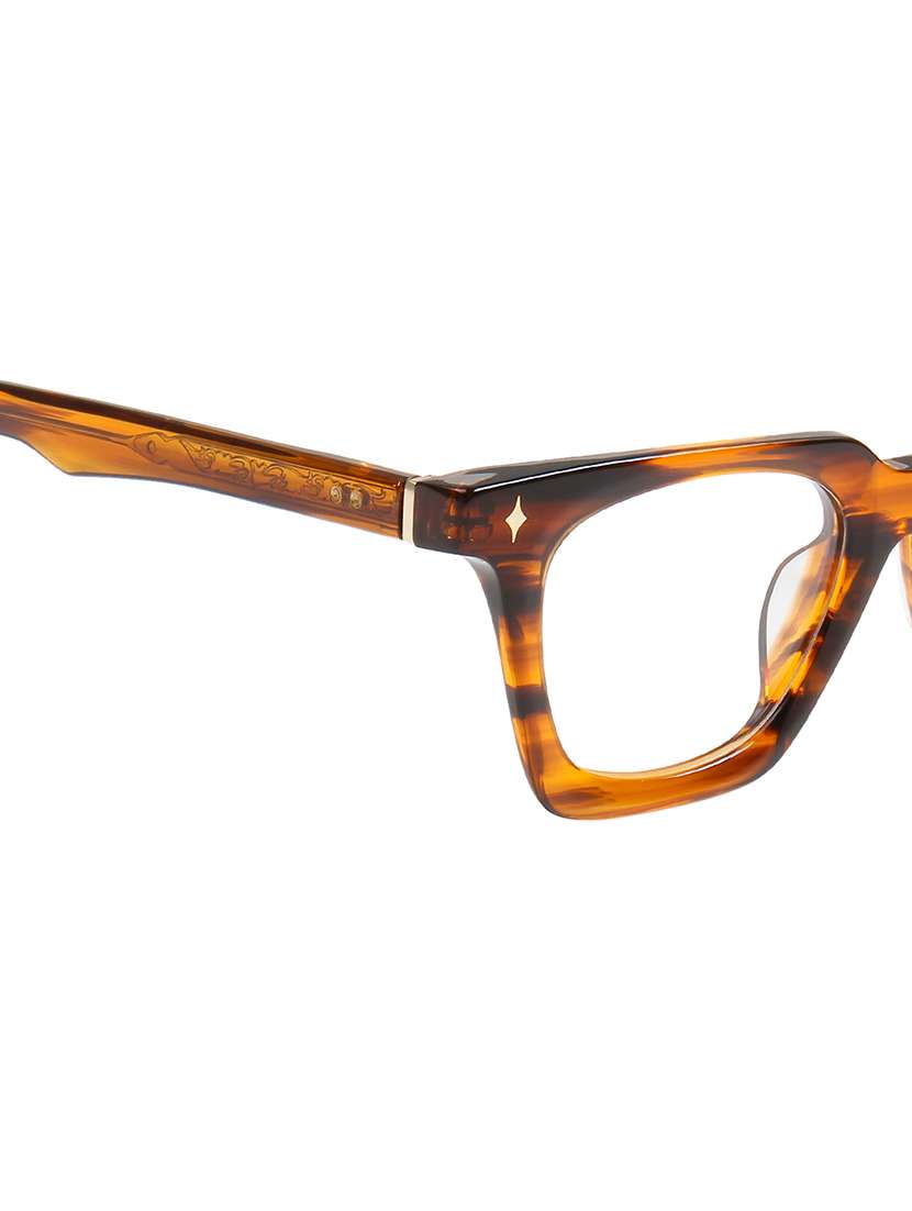 ted smith unisex brown printed full rim wayfarer frame - 22399029 -  Standard Image - 5
