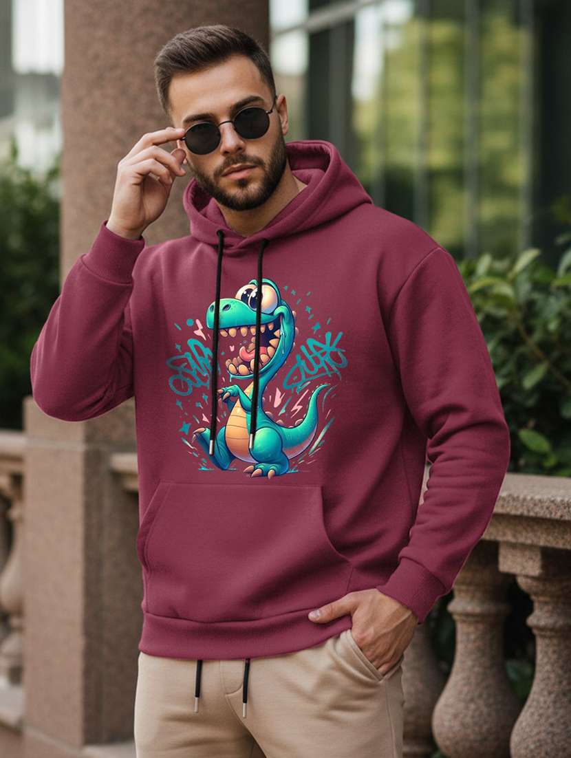 men graphic long sleeve regular fit sweatshirt
