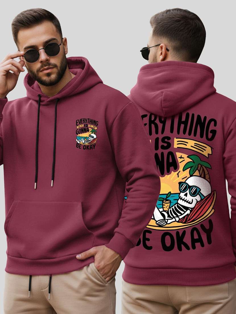 men printed long sleeve regular fit sweatshirt