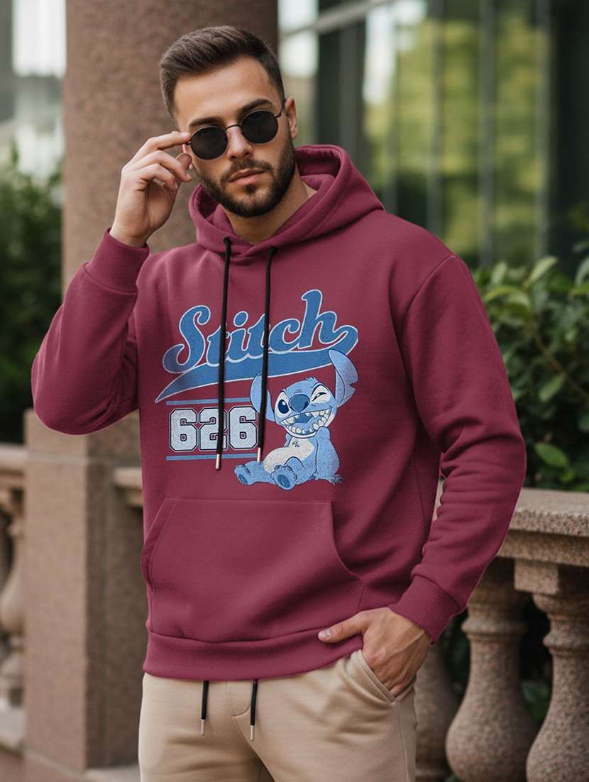 men printed long sleeve regular fit sweatshirt