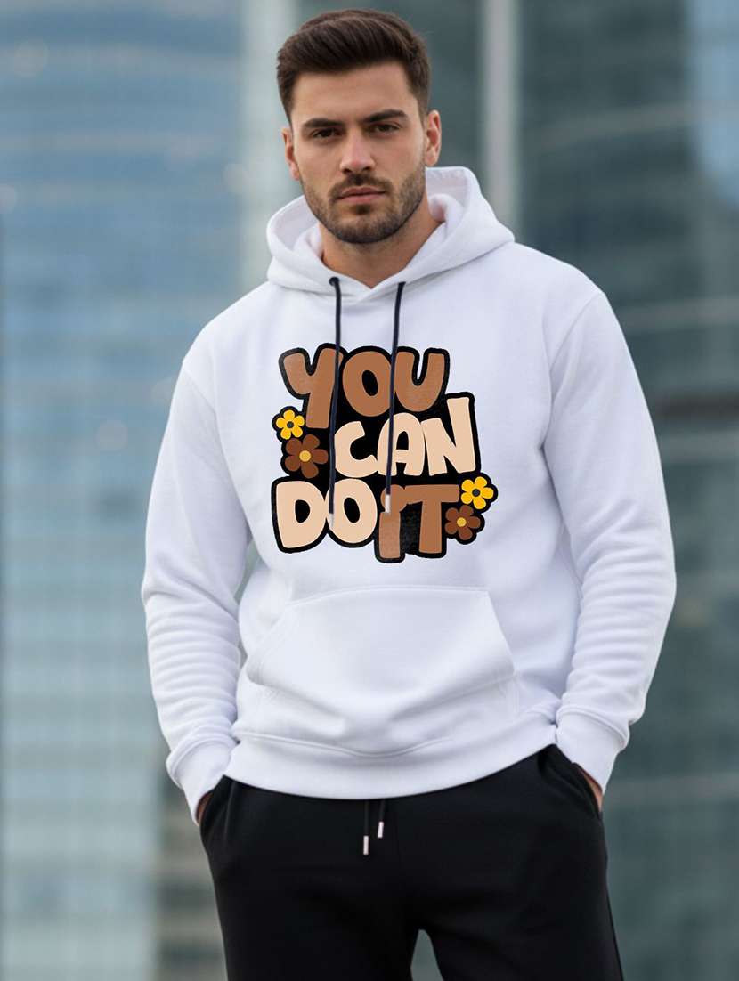 men typographic long sleeve regular fit sweatshirt