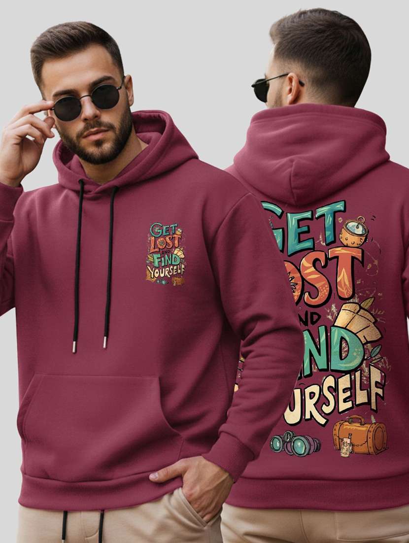 men printed long sleeve regular fit sweatshirt