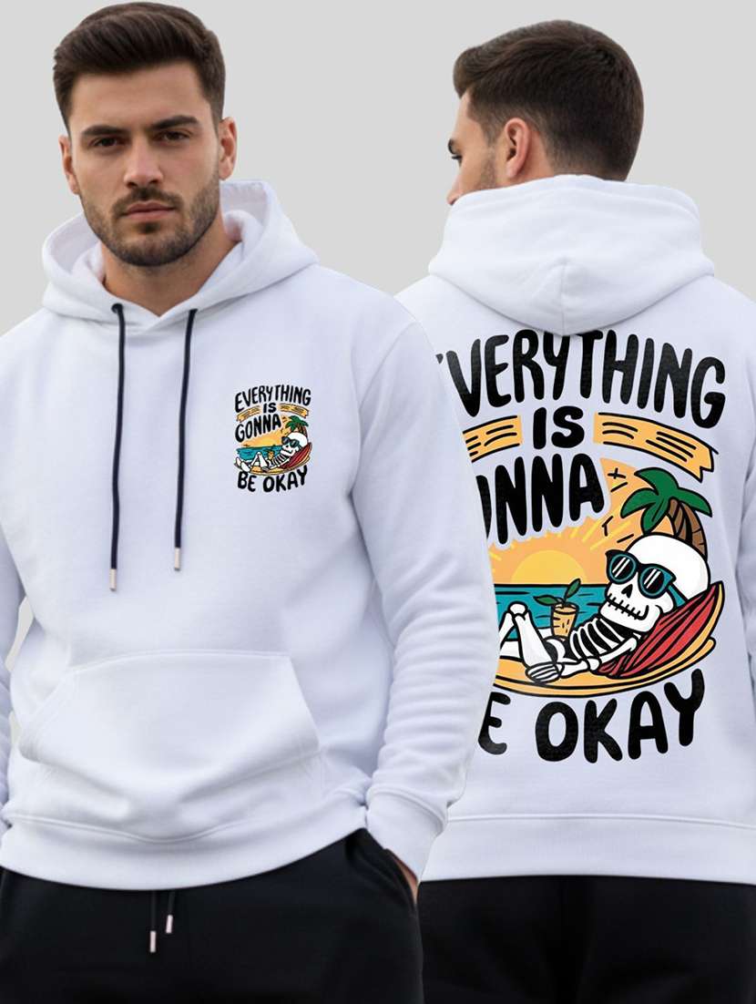 men printed long sleeve regular fit sweatshirt