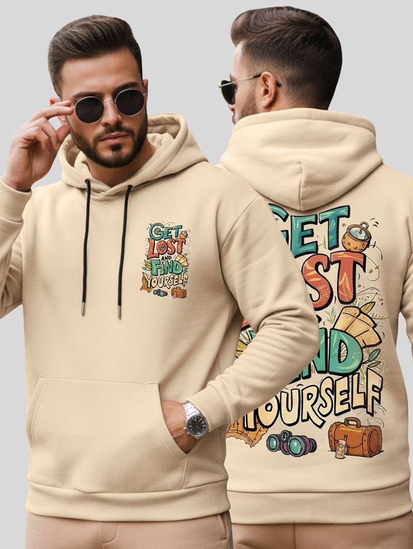 men printed long sleeve regular fit sweatshirt