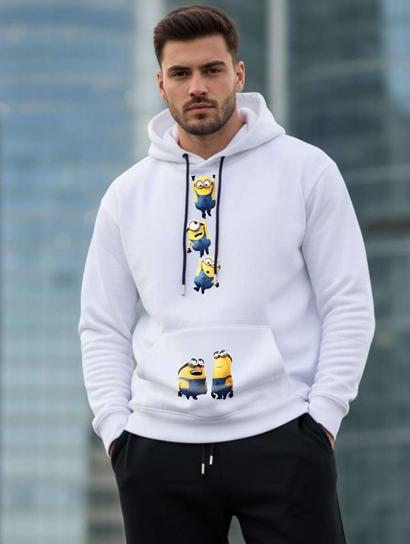men graphic long sleeve regular fit sweatshirt