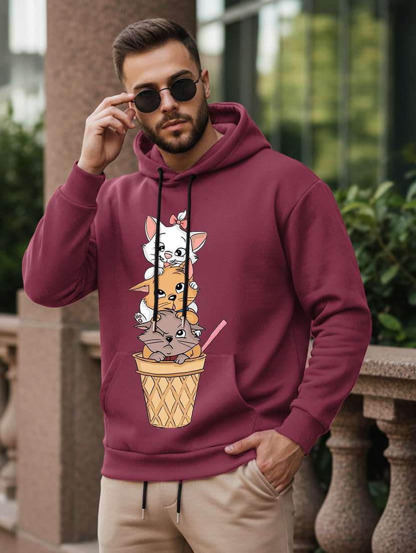 men graphic long sleeve regular fit sweatshirt