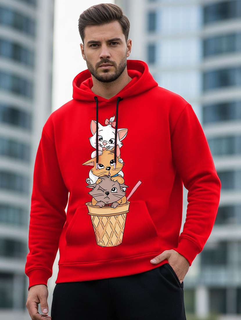 men graphic long sleeve regular fit sweatshirt