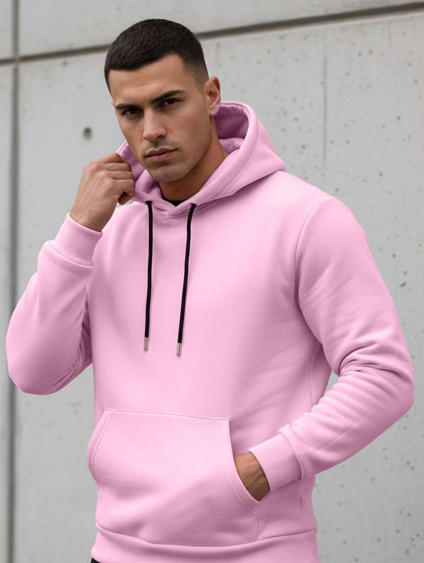 men solid long sleeve regular fit sweatshirt