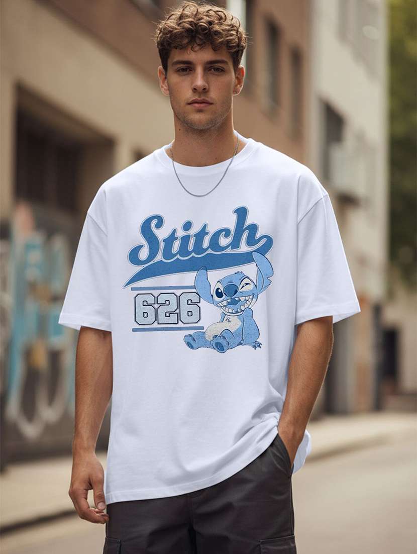 men printed short sleeve oversized t-shirt