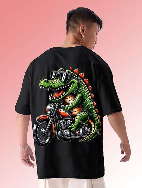 men graphic short sleeve oversized t-shirt
