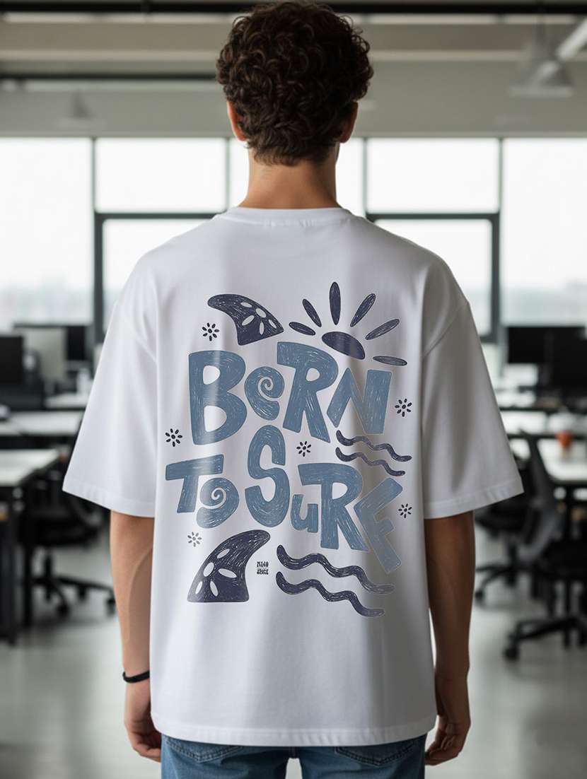 men printed short sleeve oversized t-shirt