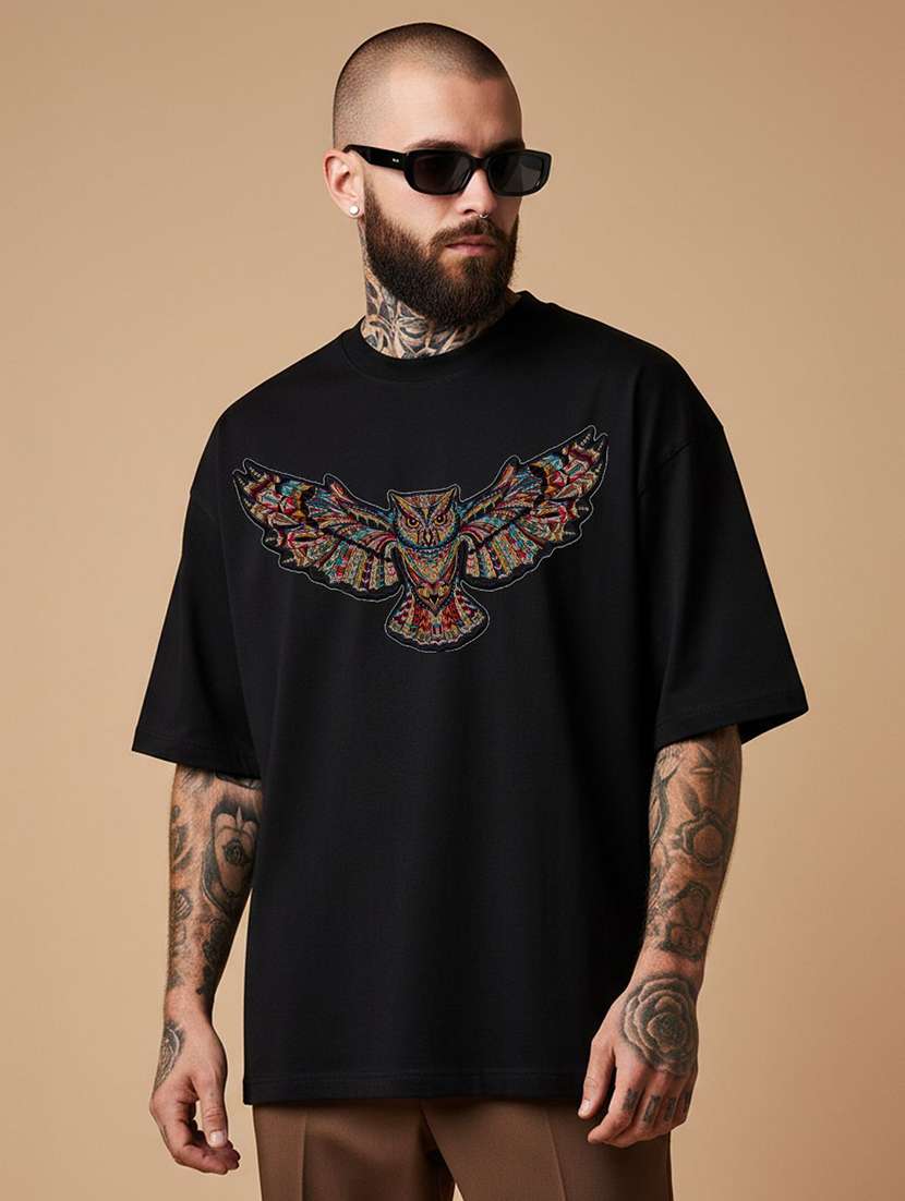 men graphic short sleeve oversized t-shirt