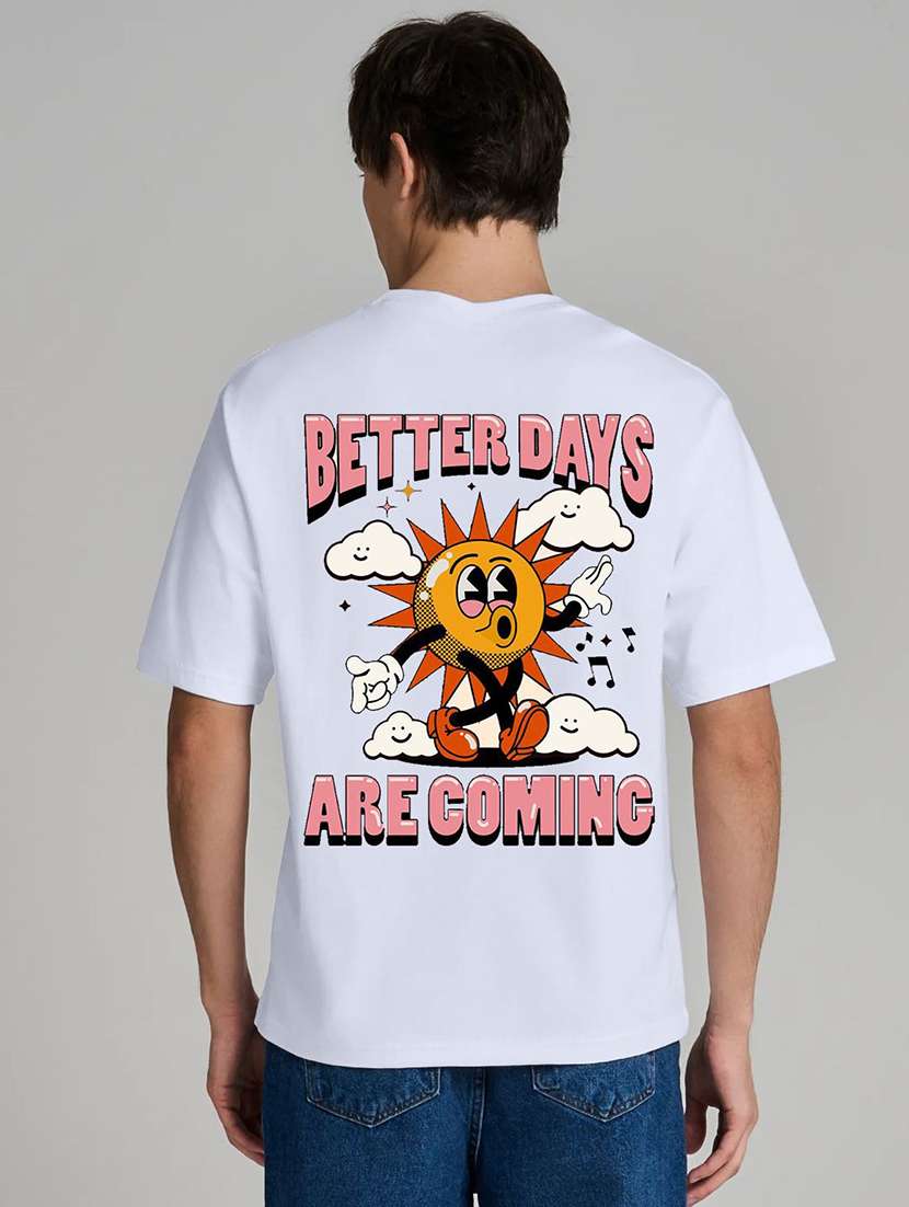 men printed short sleeve oversized t-shirt