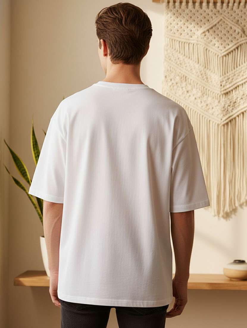 men printed short sleeve oversized t-shirt - 22399345 -  Standard Image - 3